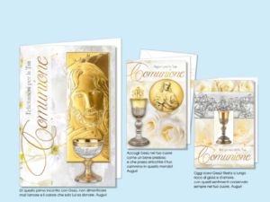BIGLIETTO PLACCHE RELIGIOSE DI COMUNIONE
