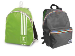 ZAINO AMERICANO REVERSIBILE TINTA UNITA GRIGIO/VERDE 43231