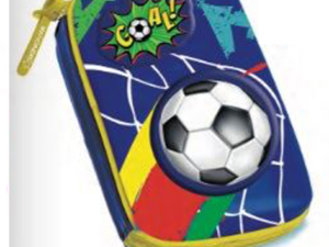 ASTUCCIO UNICA ZIP 3 SCOMPARTI TINTAUNITA ONE TIME FOOTBALL 49130