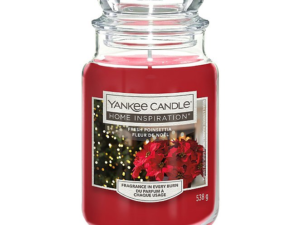 FRESH POINSETTIA LARGE JAR YANKEE CANDLE