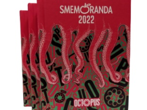 SMEMORANDA DIARIO 16 MESI 2022 OCTOPUS RED 13X17,7