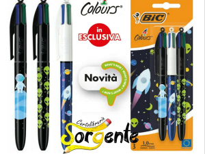 BLISTER PENNA BIC 4 COLORI SPACE