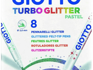 GIOTTO TURBO GLITTER PASTEL 8PEZZI