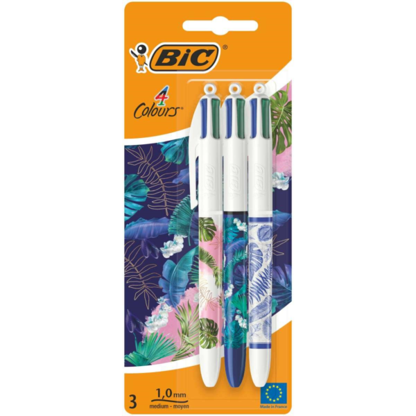 BLISTER PENNA BIC 4 COLORI BOTANICAL