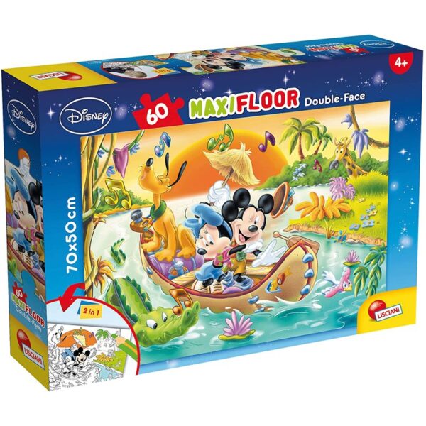 PUZZLE TOPOLINO DOUBLE FACE 60PZ