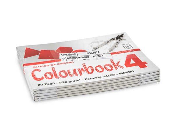 BLOCCO C.BOOK/2 24x33 RUVIDO 220G FG.20*