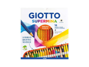 PASTELLI GIOTTO SUPERMINA 18 COLORI 3,8mm