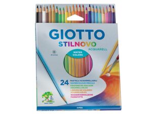 PASTELLI GIOTTO STILNOVO ACQUERELLABILI 24 COLORI