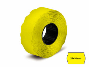 ETICHETTE 26x12 ONDA GIALLO FLUO