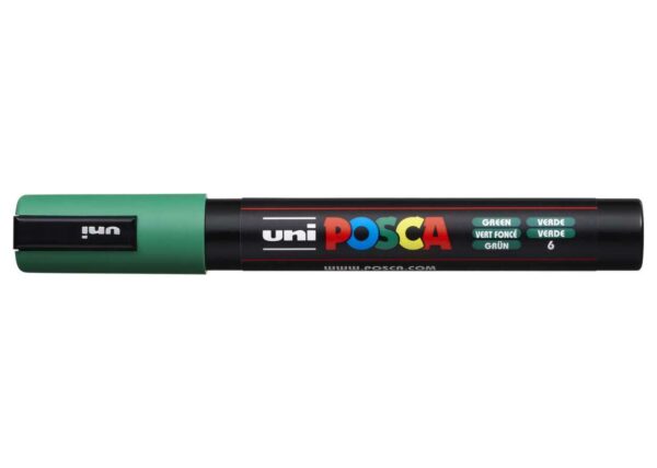 UNI POSCA P/MEDIA 5M 6-VERDE