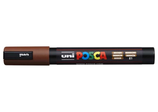 UNI POSCA P/MEDIA 5M 21-MARRONE