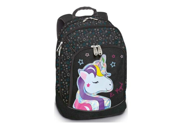 ZAINO UNICORNO GLITTER NERO 49304