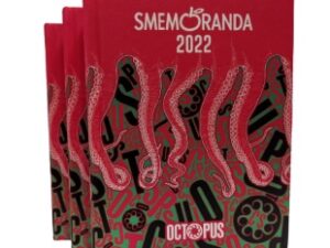 SMEMORANDA DIARIO 16 MESI 2022 OCTOPUS RED 11X15